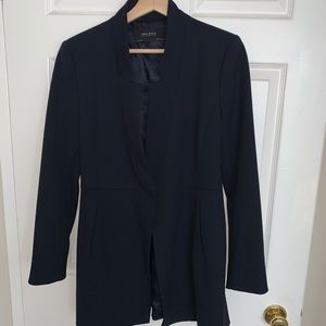 Zara long blazer style jacket size L